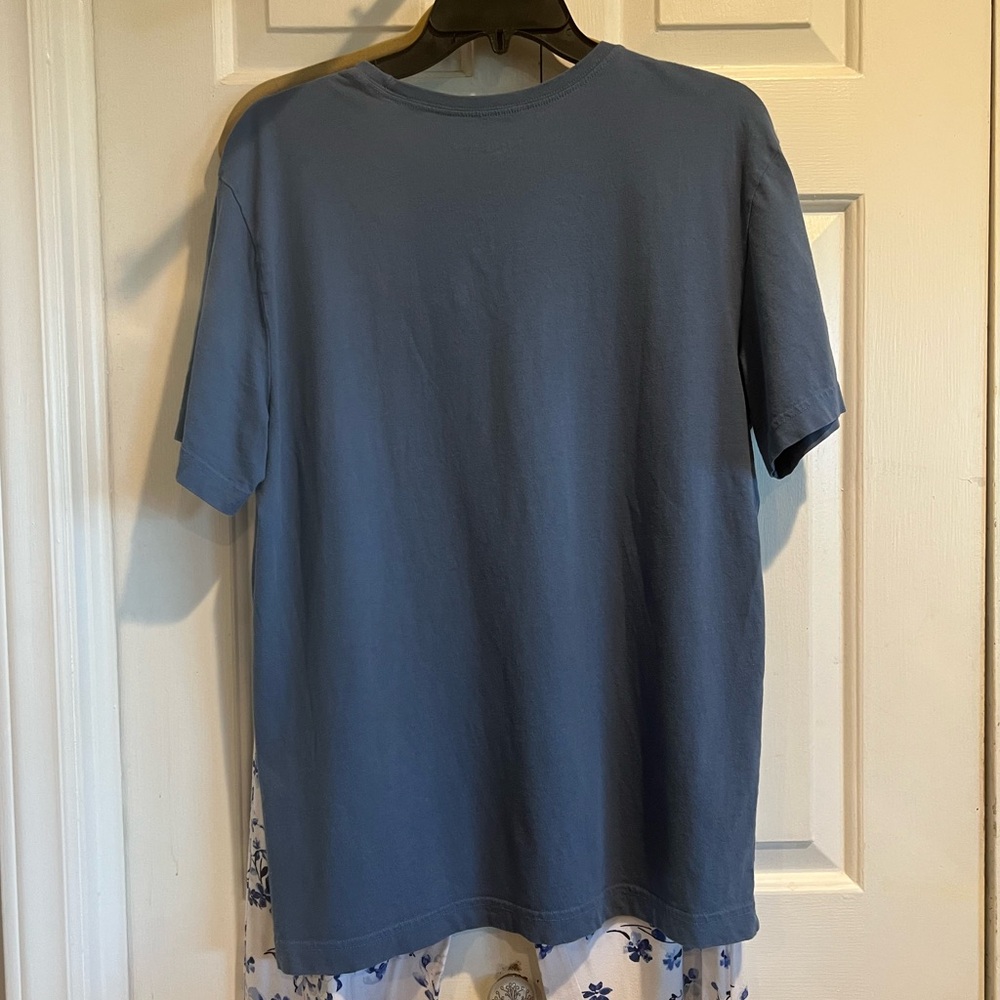 2Pc PJ Set 💙SOMA Pants & LIFE IS GOOD T / Blue Floral Pants w Pockets & Ski Dog - Picture 5 of 12